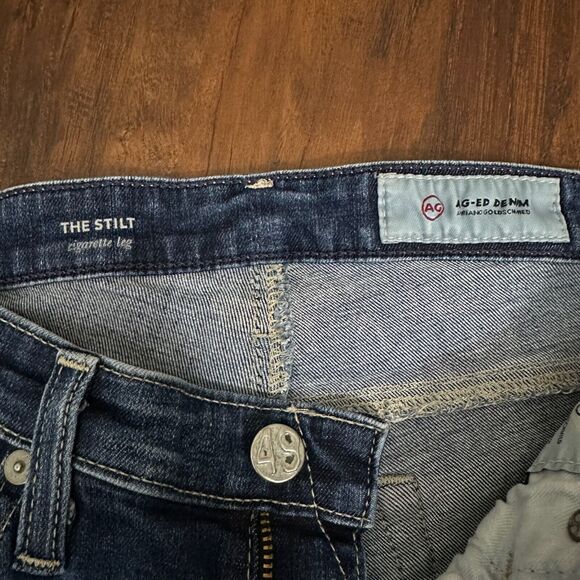 AG ADRIANO GOLDSCHMIED The Stilt Cigarette Leg Jeans in Medium Wash - Picture 9 of 13